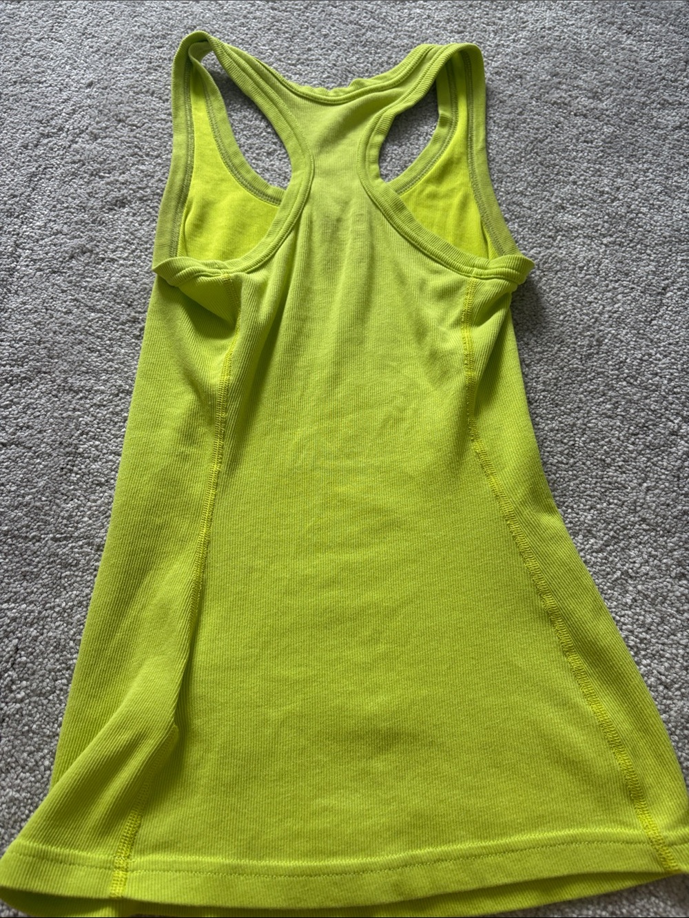 Nike Lime Racerback Tank Top - Picture 3 of 3